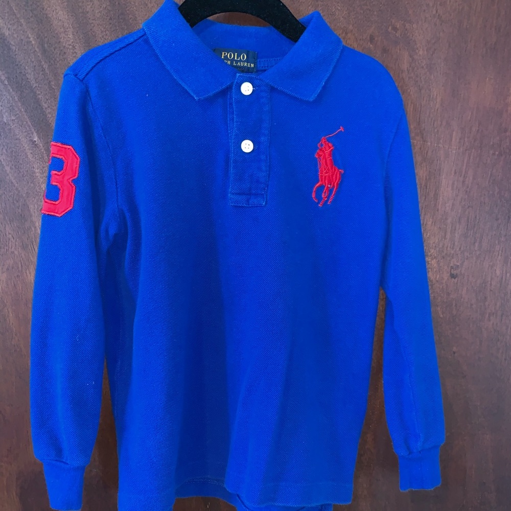 Ralph Lauren Cotton Mesh Polo Shirt 4T